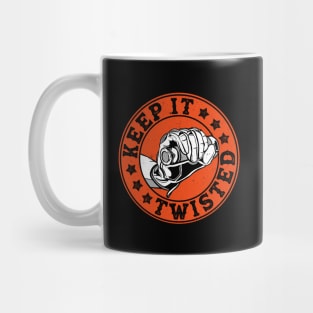 Keep It Twisted Funny Vintage Motorbike Speed Racing Biker Mug